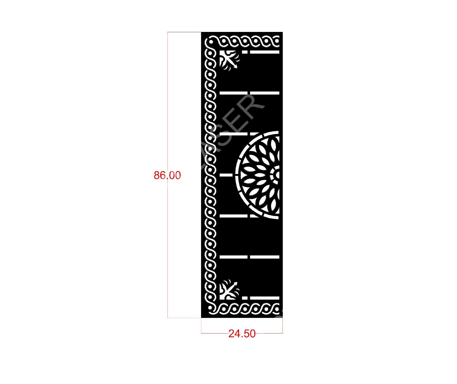 Geometric Designs CNC Laser Cutting Design - G-030.jpeg - Sasti Laser Namakkal